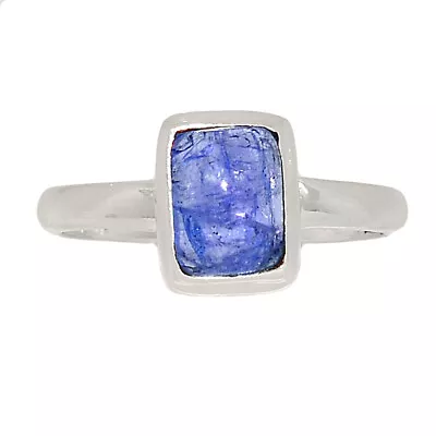 Natural Tanzanite - Tanzania 925 Sterling Silver Ring Jewelry S.8 CR39274 • $20.23