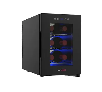 WINE COOLER FRIDGE 6-Bottle With Wine Rack And Temp. Control 9.75 In • $90.46