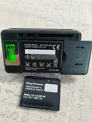 BST-39 Battery + Charger For Sony Ericsson TM717 T707 W380 W380a W518 W518a • $16.99