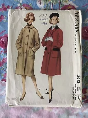 Vintage 1960 Womens Coat McCalls Pattern Size 18 #3 • $16.99