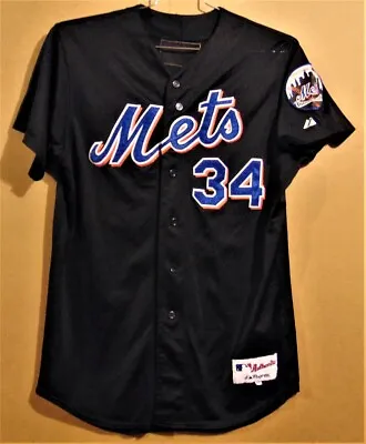 NEW YORK METS MINOR LEAGUE TEAM GAME WORN Black #34 Size 46 Baseball JERSEY • $105