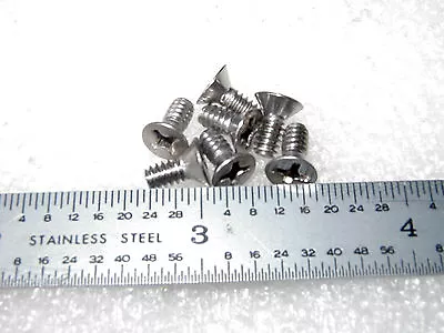 6-32 X 5/16  SCREW FLAT HEAD 82-deg PHILLIPS STAINLESS  - 50 Pcs • $8.90