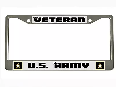 Veteran U.S. Army Military Design Car License Plate Frame Auto Tag Holder • $14.99