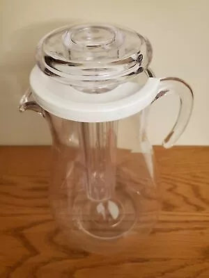 Clear Acrylic Pitcher With Ice Tube Approximately Two Quarts • £3.37