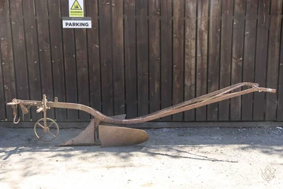 £180 • Buy Large Antique Cast Iron Horse Drawn Plough - WM11304