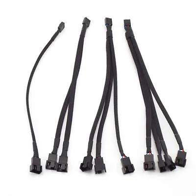 4pin PWM Fan Cable 1 To1/ 2/3/4 Ways Computer CPU Fan Splitter Extension Cable • $2.59