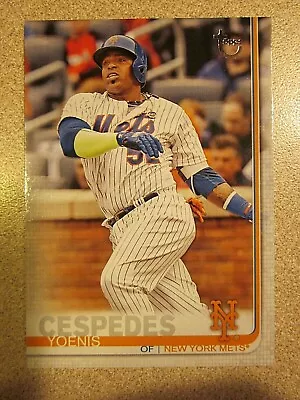 2019 Topps Series 1 #128 Yoenis Cespedes Vintage Stock Sp New York Mets 38/99 • $4.99