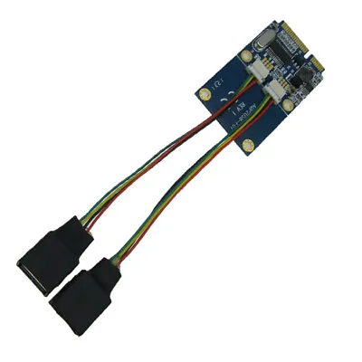 Mini PCIe PCI-e To Dual USB2.0 Adapter Card With 5pin USB Cable • $11.99