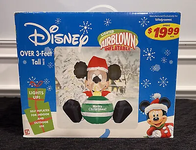 Disney Mickey Gemmy Airblown Indoor Outdoor Inflatable 3FT. Walgreens Ex. • $50