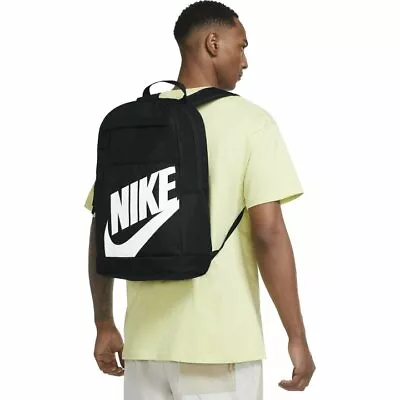 Nike Sportswear Backpack Mens Black White Size 21 Litre Casual Bag School • $66.49