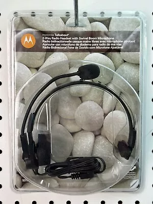 NOS Motorola Talkabout Two-way Radio Headset With Swivel Boom Microphone 53725 • $9.49