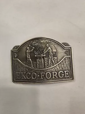 Men's Belt Buckle EKCO-FORGE By Ekco Housewares 3 1/4  X 2 1/4  Fits 1.75  • $14.99