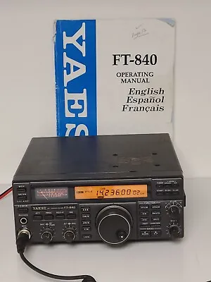 Yaesu FT 840 Working 100% And  Looks Great  Ham Radio With A  FC-40 Tunner • $725