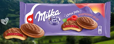Milka Jaffa Cookies - 122g 147g Orange Raspberry Jelly Soft Choco Biscuit Cakes • £3.38
