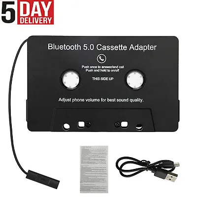 Bluetooth 5.0 Car Audio Stereo Cassette Tape Adapter To Aux For Iphone Samsung • $13.98