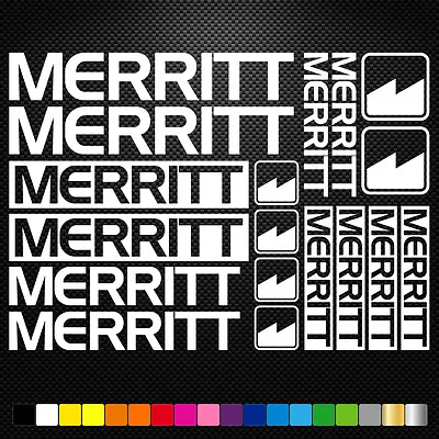 Fits  Merritt BMX  Stickers Sheet Bike Frame Cycles Cycling Bicycle Mtb • $15.42