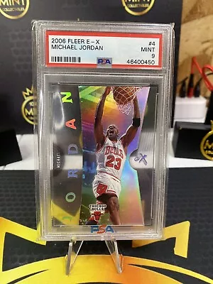 Michael Jordan 2006 Fleer E-X #4 PSA 9 • $145