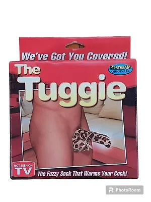 Adult Novelty Gag Gift The Tuggie Men's Fuzzy Leopard Print Underwear Garment  • $17.99