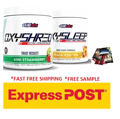 Ehplabs Oxyshred & Oxysleep Ultimate Fat Burning Stack Oxy Shred And Oxy Sleep • $114.50