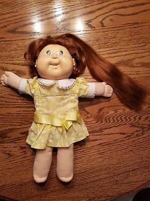 Vintage 1987 Cabbage Patch Kids Red Growing Hair Brown Eyes Freckles Tooth H22 • $34.99