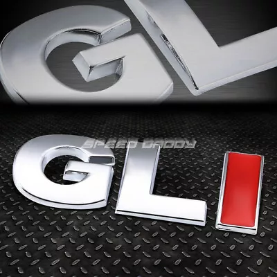 For Vw Gli Golf/jetta Metal Bumper Trunk Grill Emblem Decal Badge Chrome Red • $5.99