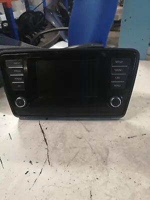 SKODA OCTAVIA Mk3 (5E) 2018 Radio Sat Nav Head Unit *Spares* 5E0919605H A199 • £77