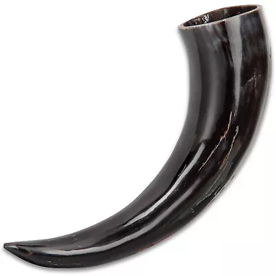 Viking Buffalo Drinking Horn Cup Pagan Medieval Fantasy Game Of Thrones +Display • $20.98