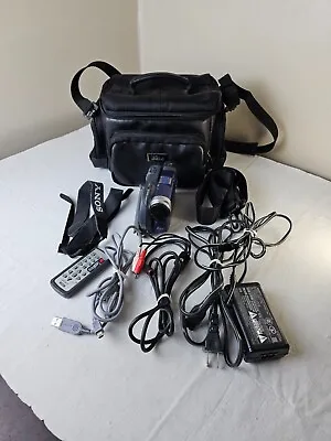 Sony HandyCam DCR-DVD101 Mini DVD Camcorder With Remote Cables & Carrying Case • $95