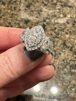 2 CT.  Diamond Wedding Engagement Ring 14k White Gold • $1225