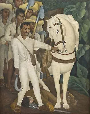 Agrarian Leader Zapata By Diego Rivera  Painting Print • $12.99