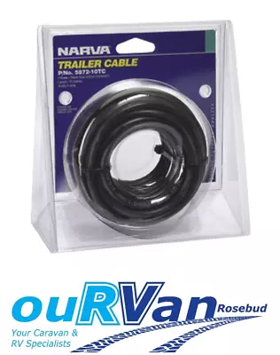 $40 • Buy NARVA 5872-10TC 7 CORE TRAILER CABLE 5AMP 2.5MM X 10M CARAVAN CAMPER