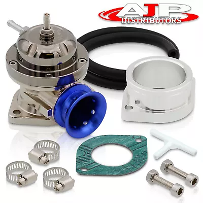 Gunmetal Top Blue Lip Turbo Charger Blow Off Valve Bov Adjustable High Low Psi • $19.99