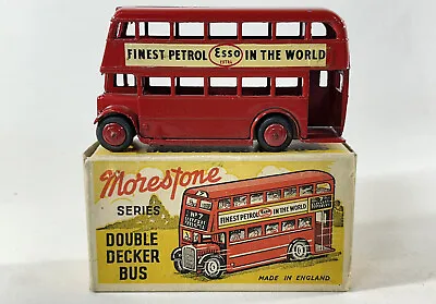 Morestone London Double Decker Bus With Box Excellent Vintage England • $110.99