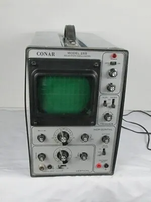 Vintage CONAR Model 255 Solid State Oscilloscope As  Is For Parts Or Repairs • $39.99