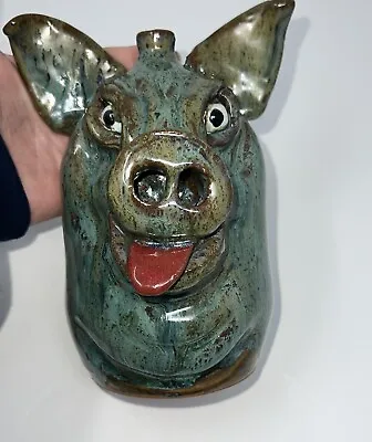 Face Jug Folk Art Pottery Pig Marvin Bailey • $300