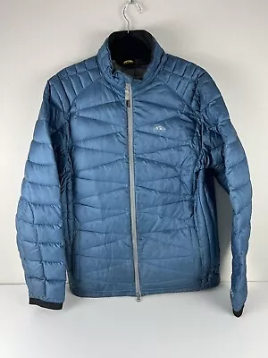 GoLite Jacket Mens Large 800 Down Pertex Microlight ECO Full-Zip Puffer Blue • $34.99