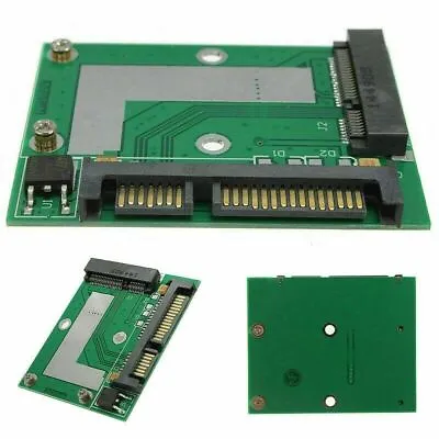 MSATA SSD To 2.5'' SATA III 3 Adapter Card Module Board Mini PCIe Converter • £3.98