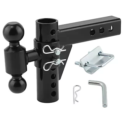 12500lbs Adjustable 6  Drop 6  Rise Dual Ball Trailer Hitch 2  & 2-5/16  Ball • $75.29