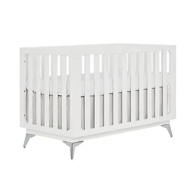 SweetPea Baby Dream On Me Ultra Modern 4-in-1 Convertible Crib In White Gree... • $274.71