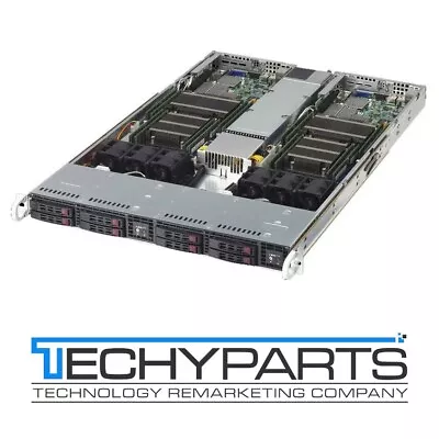 Supermicro SYS-1028TR-T X10DRT-L Two Node 2x Xeon LGA2011-3 1U Rackmount Server • $399.99