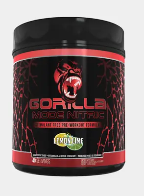 £89.99 • Buy Gorilla Mode Pre Workout Nitric Stimulant Free Formula For Massive Insane Pumps