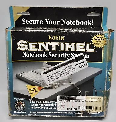 Vintage Mac Parts: Kablit Sentinel Notebook Security System • $7.96