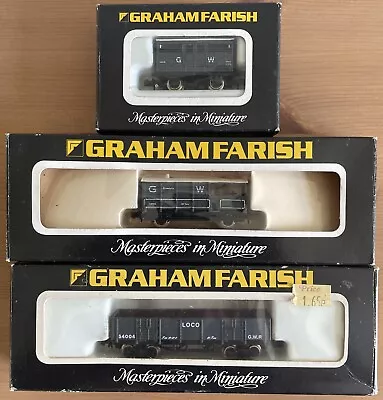 Graham Farish N Gauge - Rake Of  3 GWR Wagons & Brake Van - Boxed • £5