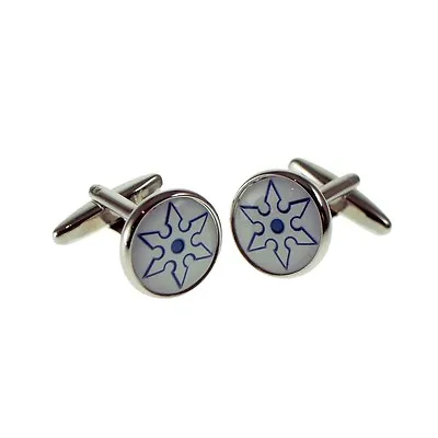 Martial Art Throwing Star Design Cufflinks X2BOC209 • $12.62