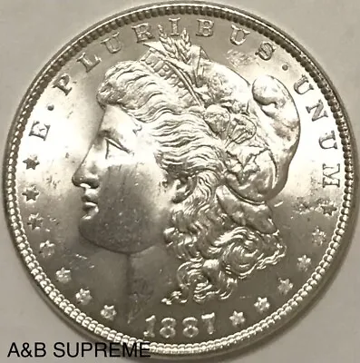 1887 Morgan Dollar From OBW Estate Roll Choice-Gem Bu Uncirculated 90% Silver • $114.89