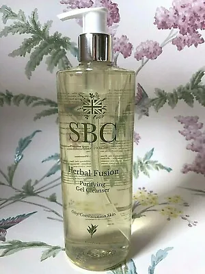 SBC Herbal Fusion Purifying Gel Facial Cleanser - Foaming Wash Off - Huge 500ml • £17.95