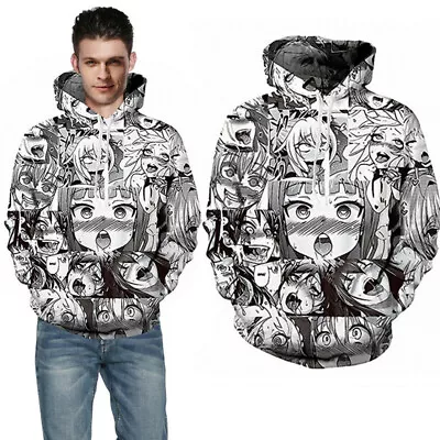 High Definition Graphic Artwork Ahegao Hoodie Lightweight And Soft With Round • $26.61