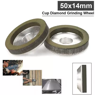 50mm Diamond Grinding Wheel Carbide Metal Stone Grinder Cup Cutter Disc 150 Grit • £10.31