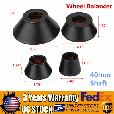 Tire Balancer Cones Set 4x Wheel Balancer Adapter Cones Standard Taper Cone Kit • $59.99