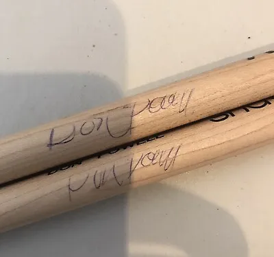£100 • Buy Don Powell Signed Drum Sticks